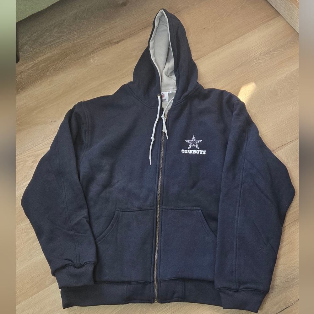 NWT NFL Apparel Dallas Cowboys Zip Hoodie
